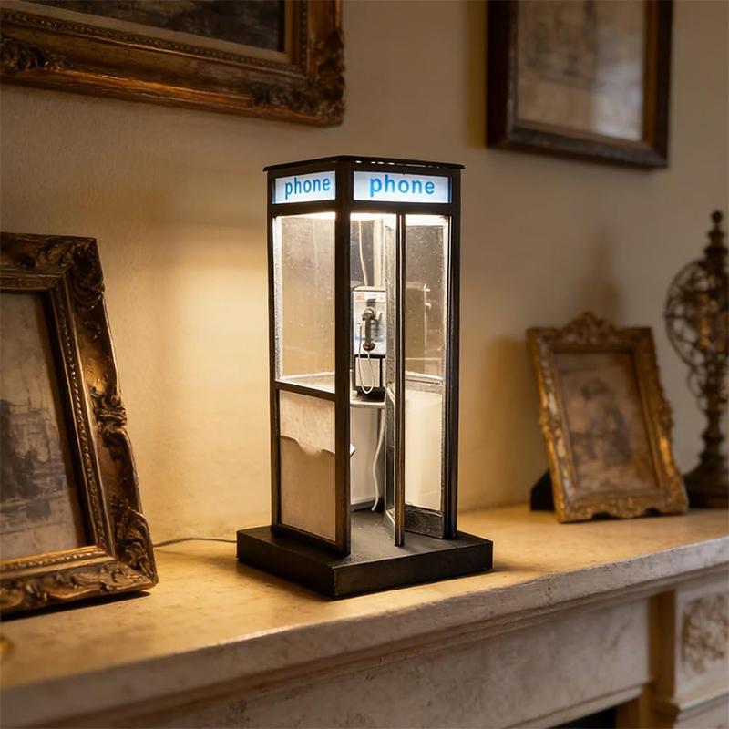Home Office British - Luminária Vintage Estilo Cabine Telefônica Britânica