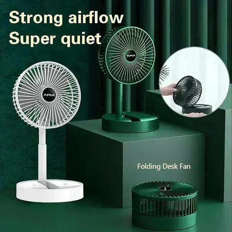Usb Desk Fan - Ventilador de Mesa com Carregamento USB,