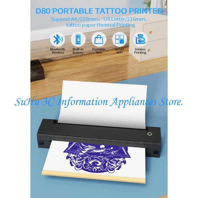 Laser Printer Home - Impressora térmica portátil fácil operar, compatível