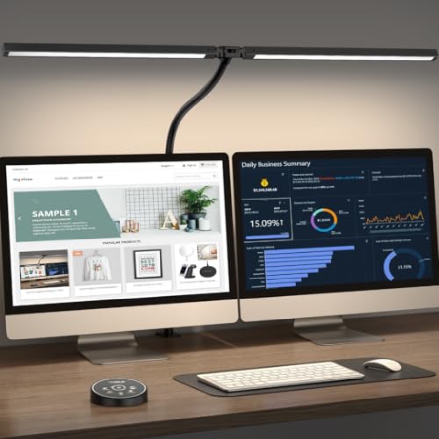 Home Office Work - Luminária de Mesa LED para Escritório