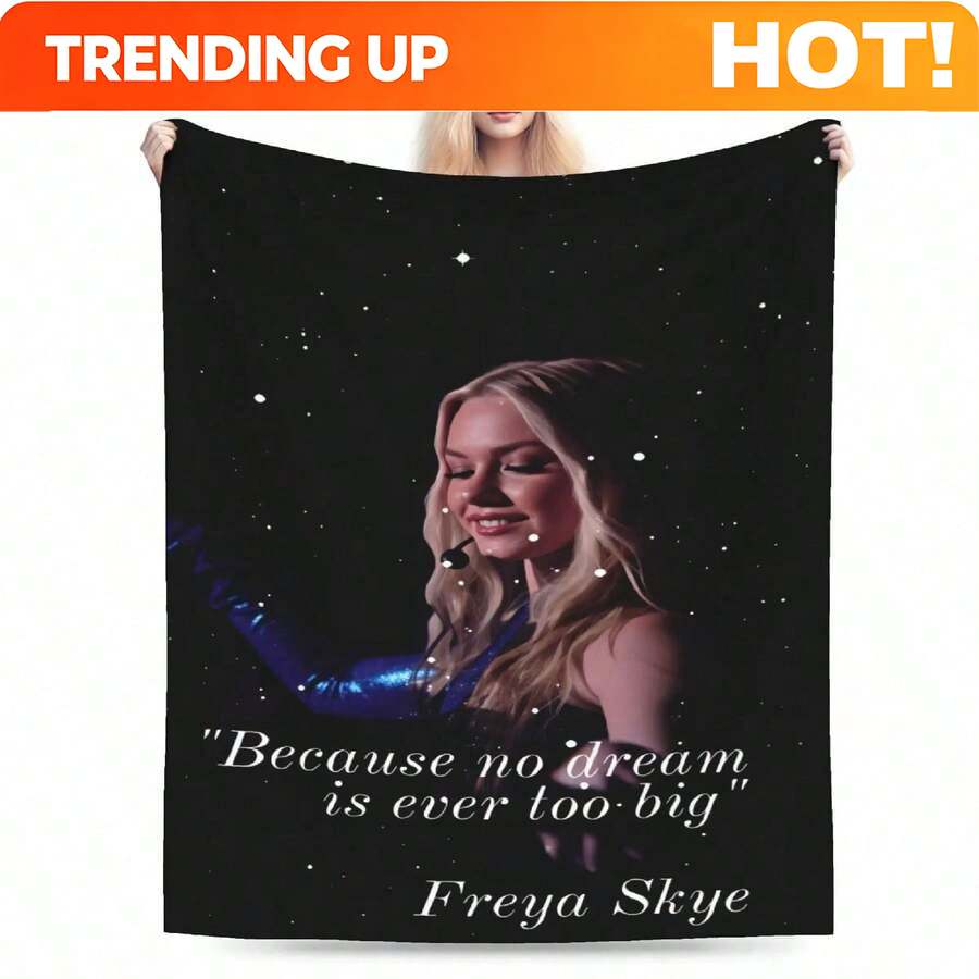Home Office British - Cobertor Personalizado Freya Skye, Macio e