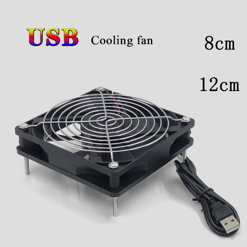 Usb Desk Fan - 8/12cm 12v usb alimentado computador pc
