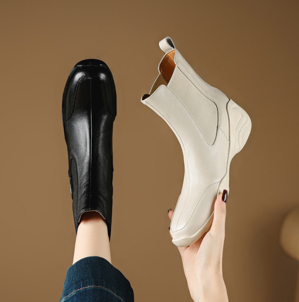 Home Office British - Botas Clássicas Femininas 2026 de Couro