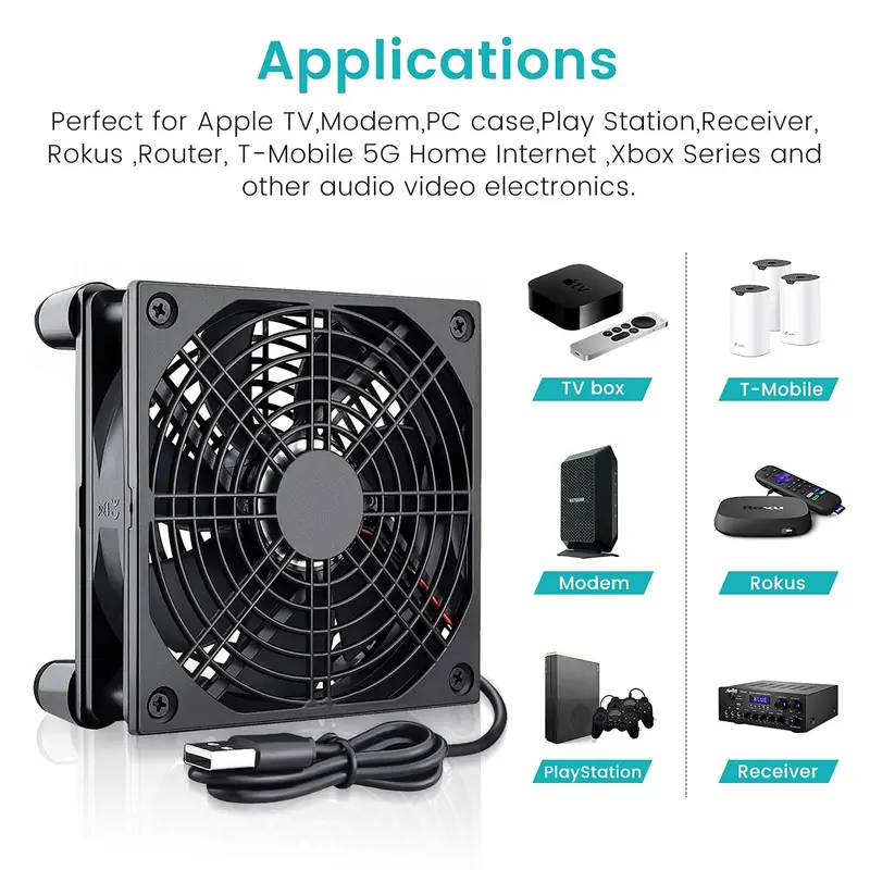 Usb Desk Fan - Ventoinha USB para Gabinete de PC