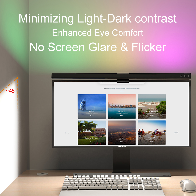 Barra de Luz LED RGB de 60/80c - Home Office Work avaliação e preço