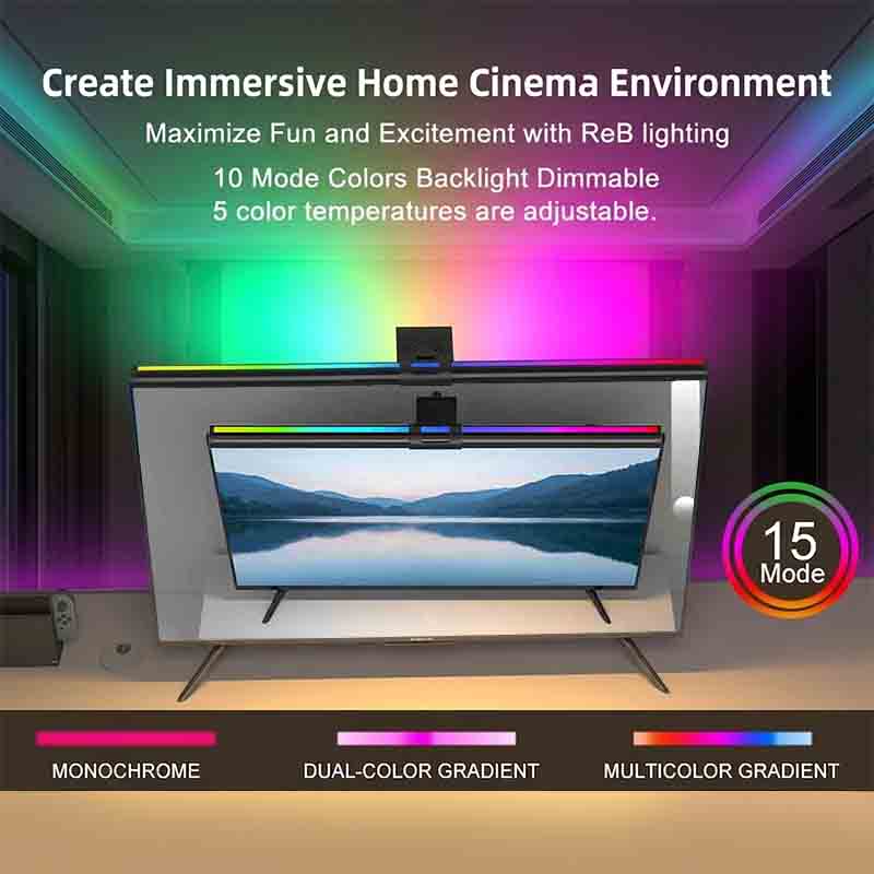 Barra de Luz LED RGB de 60/80c - Home Office Work avaliação e preço