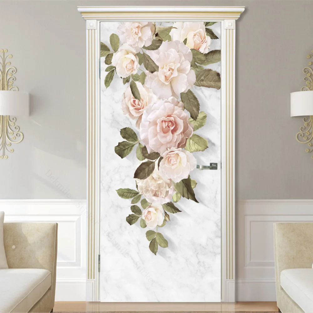 Adesivo de porta 3d folha plan - Home Office Wallpaper avaliação e preço