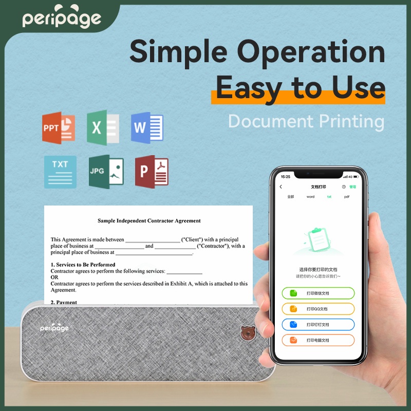 Peripage-Portátil Mini Inkless - Laser Printer Home avaliação e preço