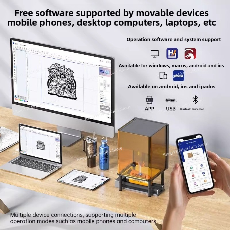 Novo Mini Gravador a Laser de  - Laser Printer Home avaliação e preço