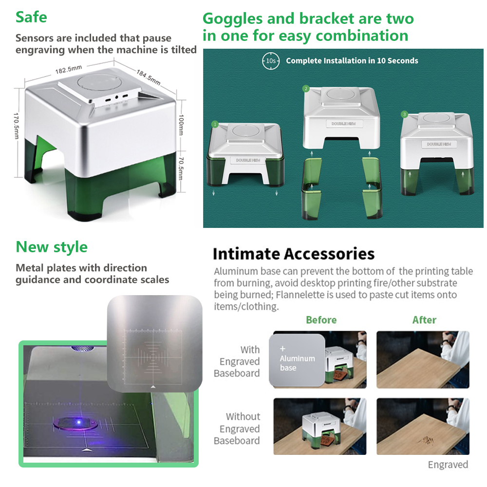 Mini Gravador a Laser 3W Portá - Laser Printer Home avaliação e preço