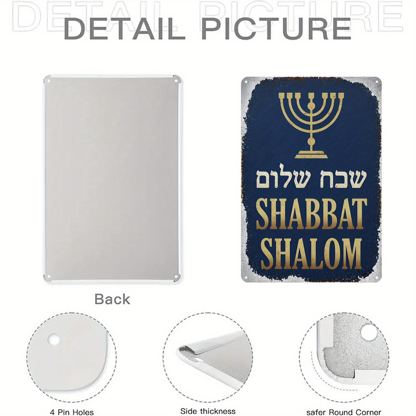 CIFBUY Placa de Menorá Judaica - Home Office Free avaliação e preço
