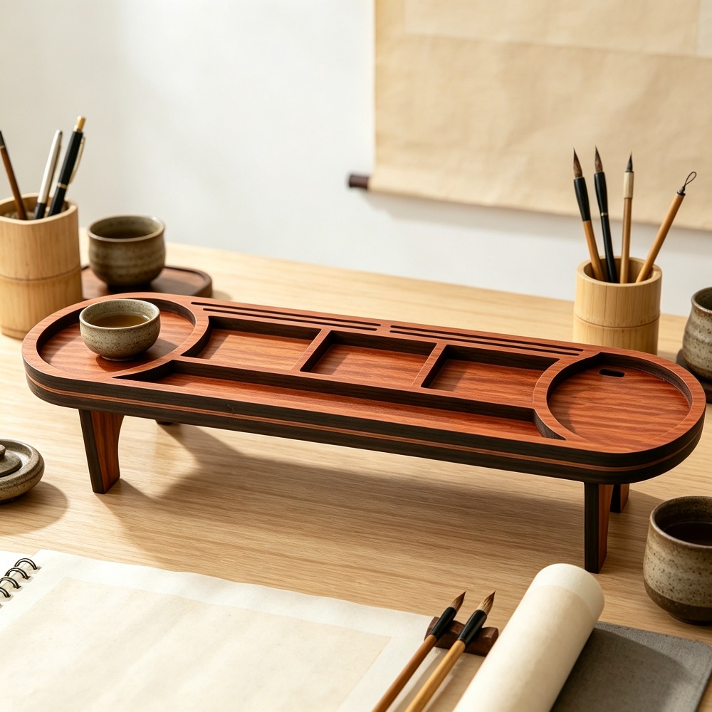 Organizador de Mesa de Madeira - Home Office Call Center avaliação e preço