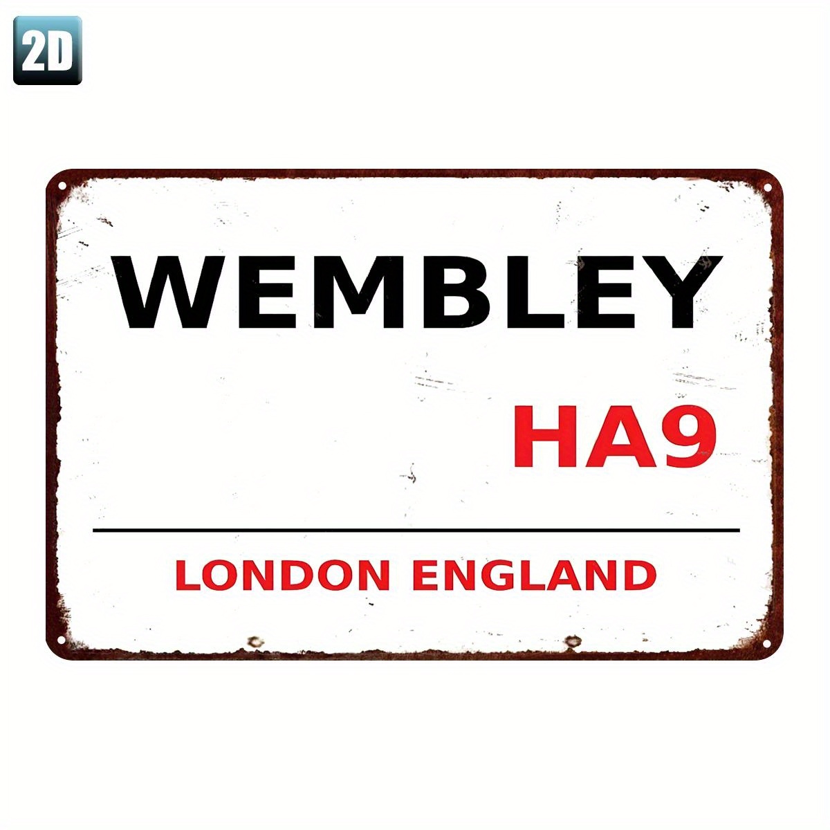 Placa de metal vintage do está - Home Office British avaliação e preço