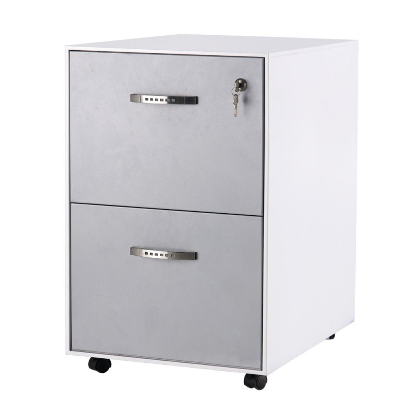Pedestal Móvel de Metal Branco - Drawer Pedestal Cabinet avaliação e preço