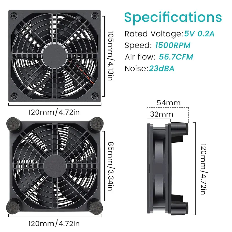 Ventoinha USB para Gabinete de - Usb Desk Fan avaliação e preço